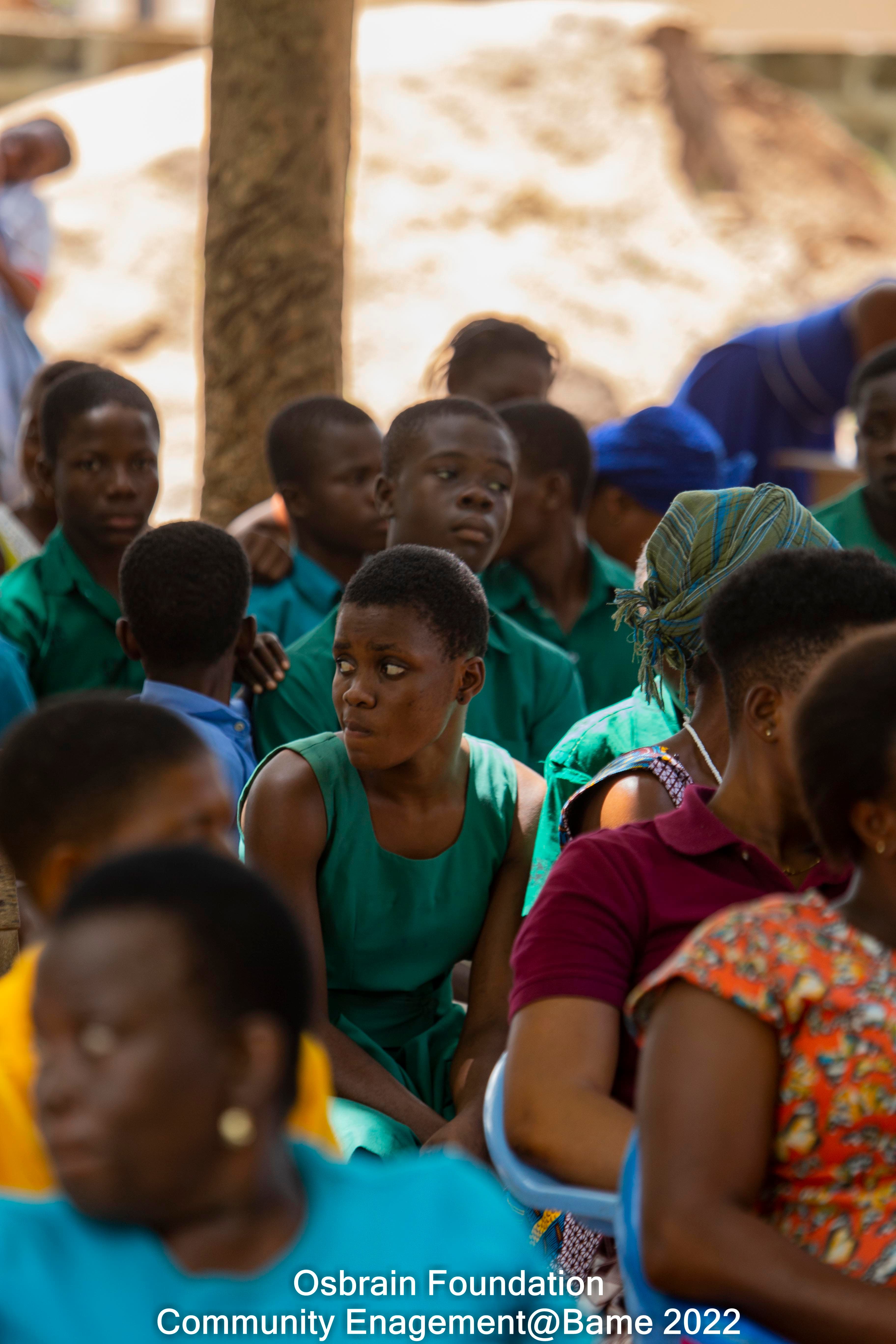 Young people and community members at a foundation engagement